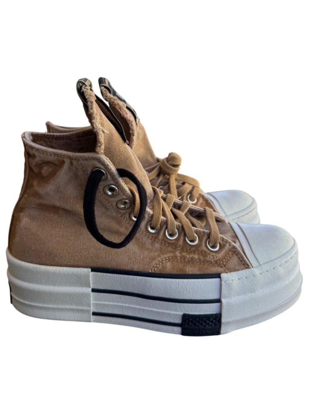 Converse Rick Owens DRKSHDW DBL DRKSTAR Chuck 70 Brown Mens 6.5 Women 8.5 A06756